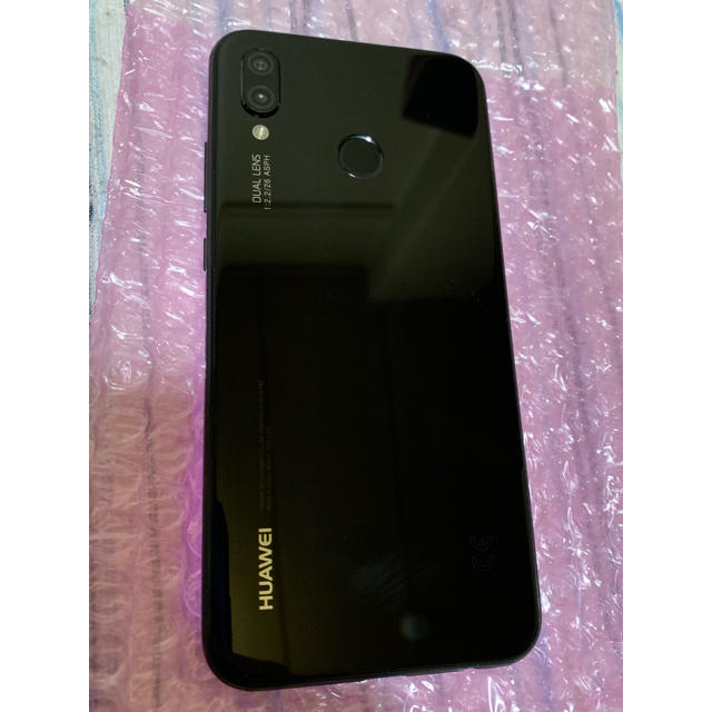 ANDROID(アンドロイド)の並品 HUAWEI P20 lite ブラック SIMフリー スマホ/家電/カメラのスマートフォン/携帯電話(スマートフォン本体)の商品写真