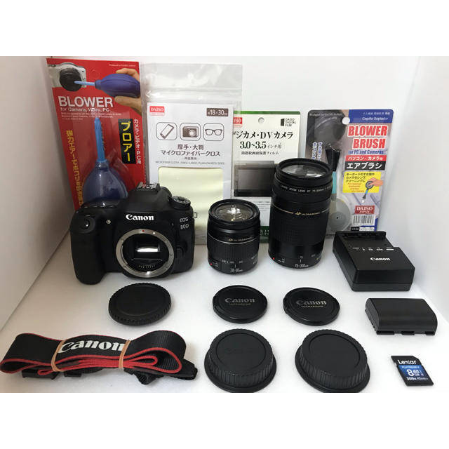 充実の品 Canon - ❤️極上品❤️Canon EOS 80D❤️ダブルレンズセット