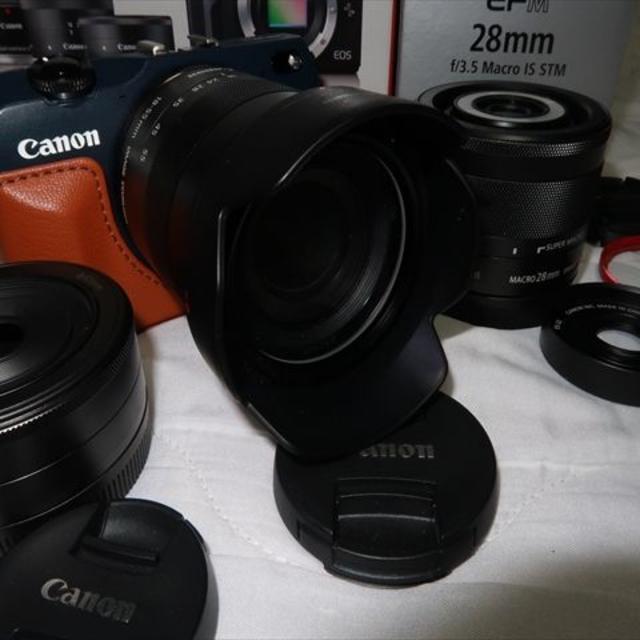 Canon ダブルﾚﾝｽﾞｷｯﾄ ﾍﾞｲﾌﾞﾙｰ+ﾏｸﾛﾚﾝｽﾞの通販 by たっちん's shop｜キヤノンならラクマ - CANON EOS M2 再入荷お得