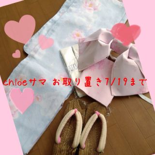 浴衣4点セット♡美品(浴衣)