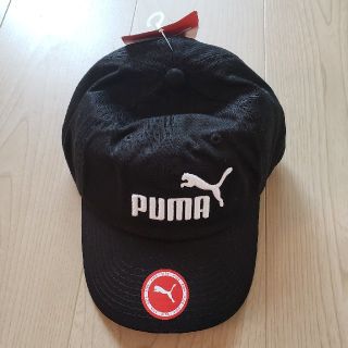 プーマ(PUMA)のwyuuu様専用！新品タグつき！PUMA キャップ　黒×白ロゴ(帽子)