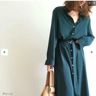 シャツワンピ ロングシャツ(ロングワンピース/マキシワンピース)