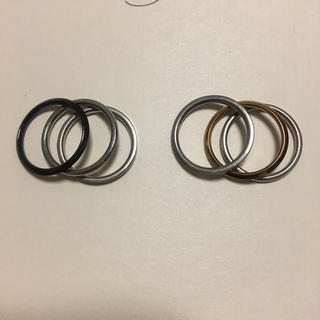 指輪(3連)/ステンレスリング/ユニセックス/steelgenic (リング(指輪))