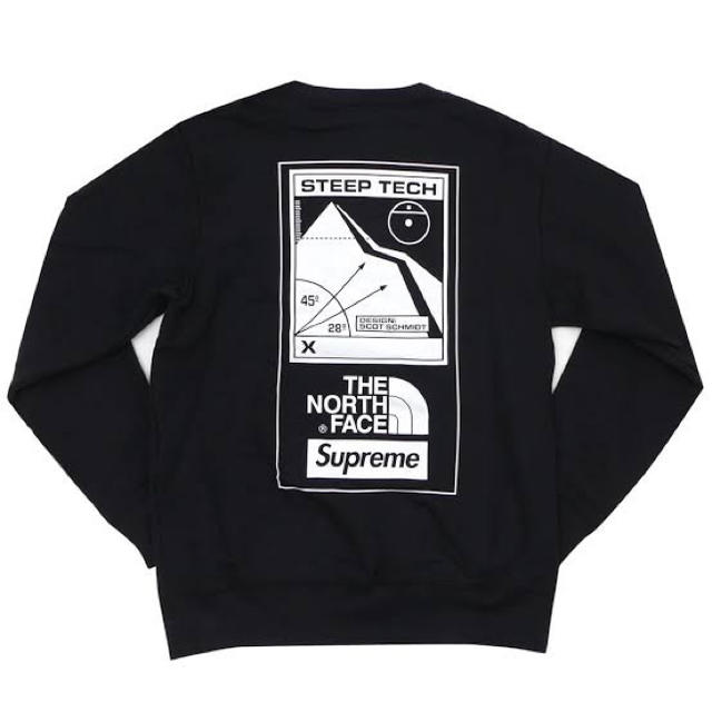 supreme north face steep tech crew sweatスウェット