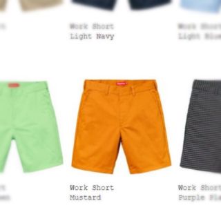 シュプリーム(Supreme)の新品 シュプリーム 18ss Work Short 30 超激レアカラー(ショートパンツ)