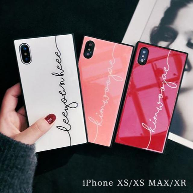 iPhoneケース XS/XR/XRMAX ピンク/レッド/ホワイトの通販 by ほぐし庵's shop｜ラクマ