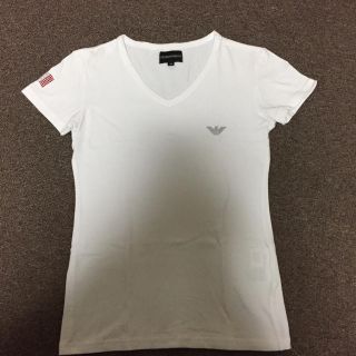 エンポリオアルマーニ(Emporio Armani)のEMPORIO   ARMANI白ティ 値下げ(Tシャツ(半袖/袖なし))