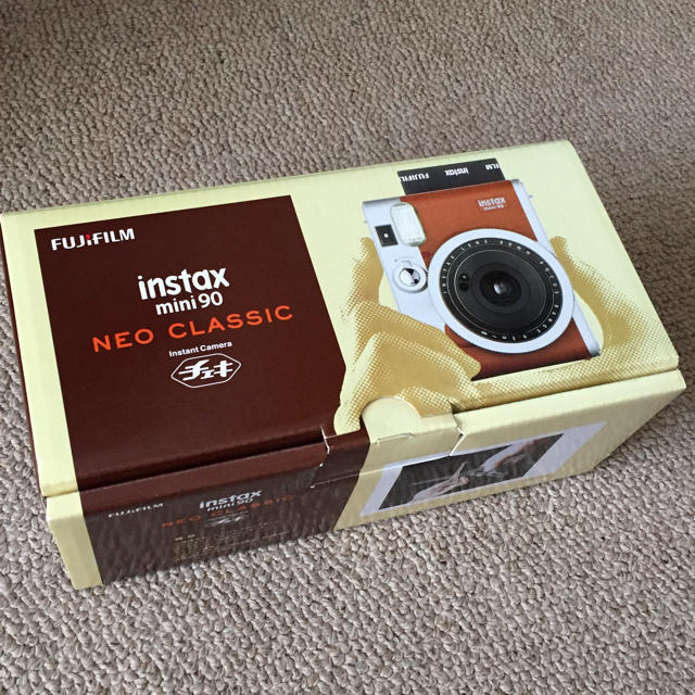 富士フイルム(フジフイルム)の中古 instax mini 90 ブラウン スマホ/家電/カメラのカメラ(フィルムカメラ)の商品写真