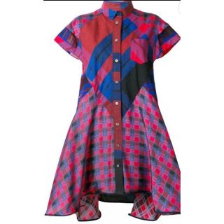 sacai - sacai サカイ チェックワンピースの通販 by こより's shop