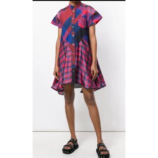sacai - sacai サカイ チェックワンピースの通販 by こより's shop