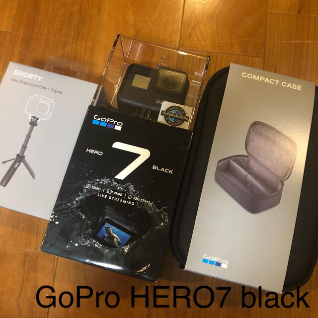 新品 GoPro HERO7 black 本体 ショーティー  ケース セット