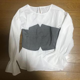 ダブルクローゼット(w closet)のありす。様専用※フリル チェックトップス(シャツ/ブラウス(長袖/七分))