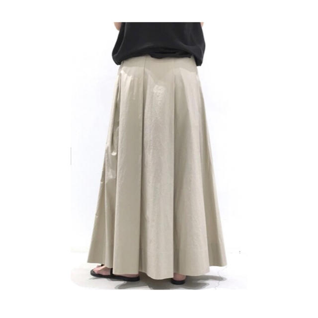 L'Appartement DEUXIEME CLASSE(アパルトモンドゥーズィエムクラス)のL'Appartement CTN Pleats Skirt ベージュ38 レディースのスカート(ロングスカート)の商品写真