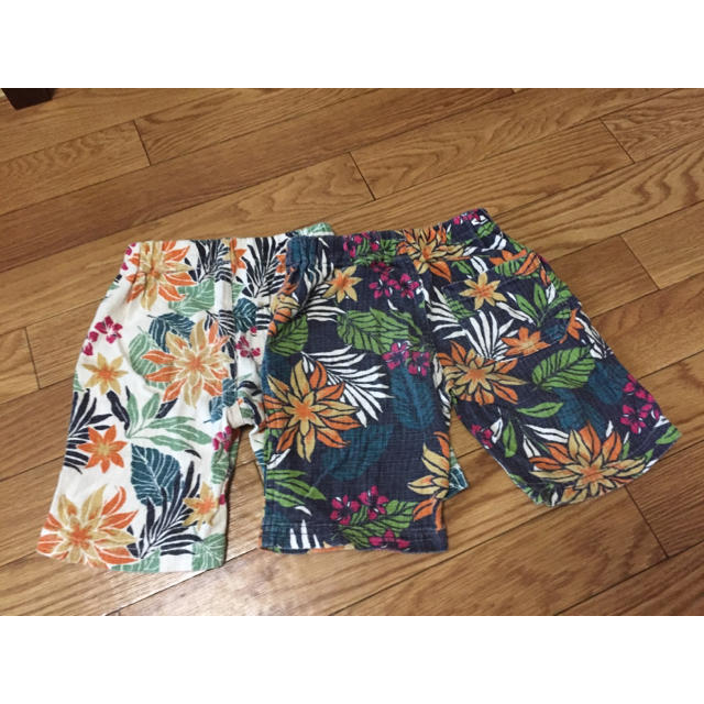 しまむら - ボタニカル柄 花柄 ハーフパンツ ズボン 男の子 キッズ 2枚 100cm の通販 by mari's shop|シマムラならラクマ