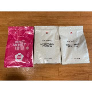 マイプロテイン(MYPROTEIN)のマイプロテイン1kg×3袋(ミルクティ、さくらミルクティ)(プロテイン)