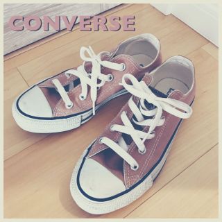 コンバース(CONVERSE)のCONVERSE♥️ くすみピンクベージュ ローカット(スニーカー)