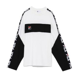 スナイデル(SNIDEL)の新品未使用snidel  FILA ロンT WHT(Tシャツ(長袖/七分))