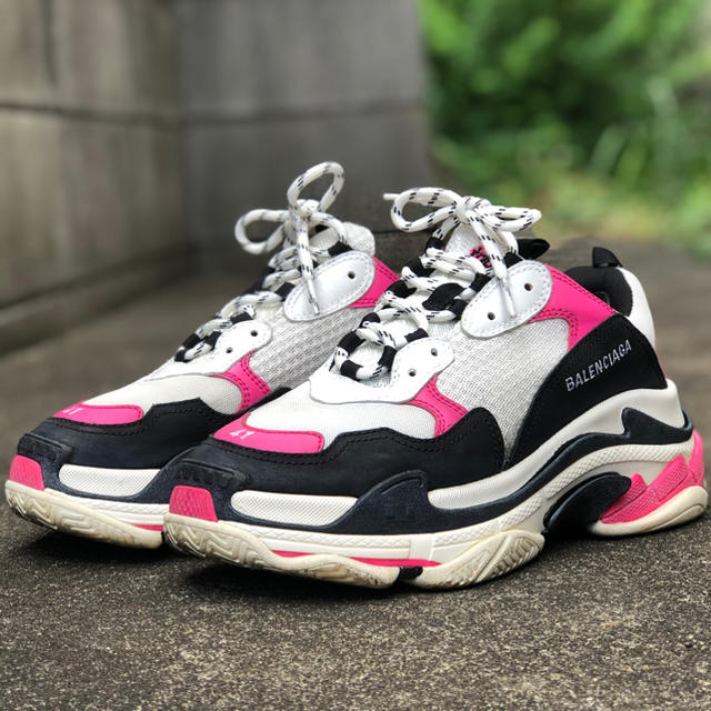 【確実正規品】BALENCIAGA triple S 41 ピンク 希少