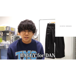 ヨウジヤマモト(Yohji Yamamoto)のSHINYA KOZUKA BAGGY for DAN ブラック S size (スラックス)