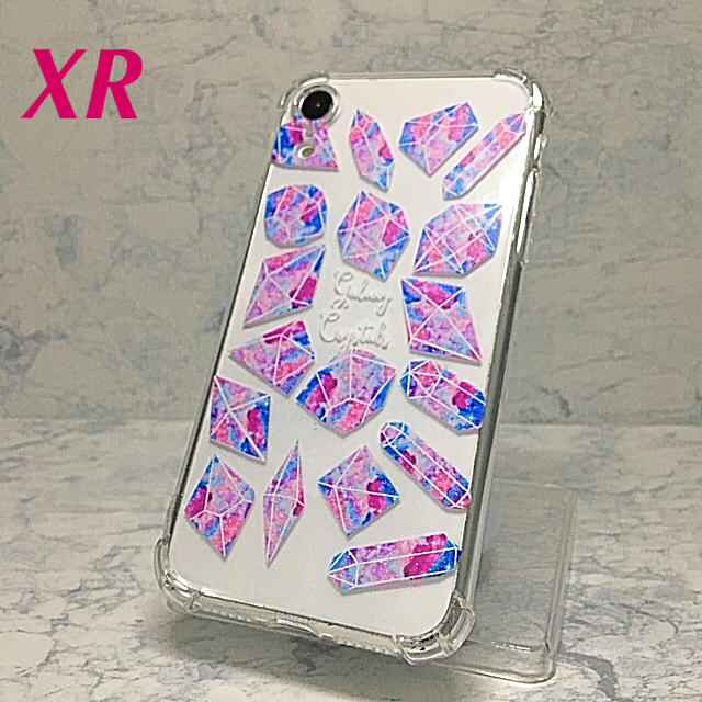 アイフォンXR iPhoneXRソフトケース☆クリスタル柄ピンク☆送料無料の通販 by ロゴ's shop｜ラクマ