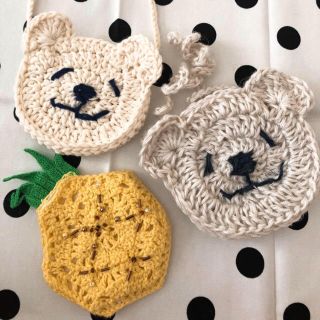 ハンドメイド キッズ ベビー ポシェット(ファッション雑貨)