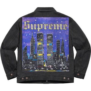 シュプリーム(Supreme)のSupreme New York Painted trucker Jacket(Gジャン/デニムジャケット)