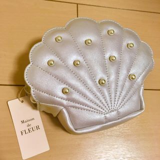 メゾンドフルール(Maison de FLEUR)の新品♡メゾンドフルール マーメイド ポーチ パール ラベンダー ラメ 限定完売品(ポーチ)