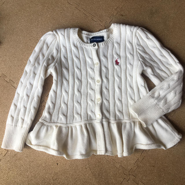 Ralph Lauren(ラルフローレン)の✳️アップル様専用 ラルフローレン カーディガン  女の子 3T 美品 キッズ/ベビー/マタニティのキッズ服女の子用(90cm~)(カーディガン)の商品写真