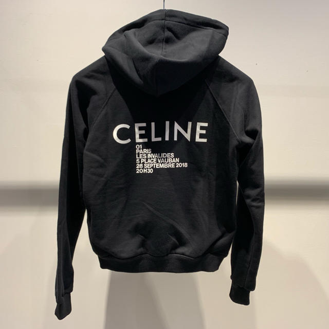 CELINE セリーヌ 19SS バックロゴプリント スウェット パーカー-