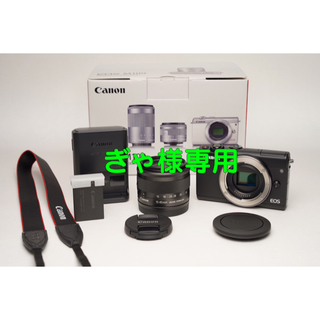 キヤノン(Canon)の【送料無料】Canon EOS M100 EF-M15-45 ブラック【美品】(ミラーレス一眼)