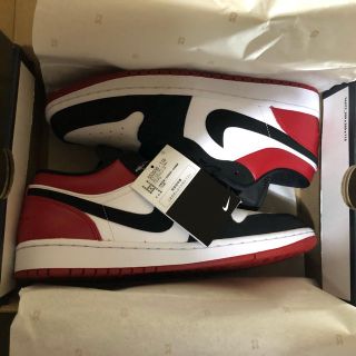 ナイキ(NIKE)の28cm NIKE AIR JORDAN 1 LOW つま黒 新品未使用(スニーカー)