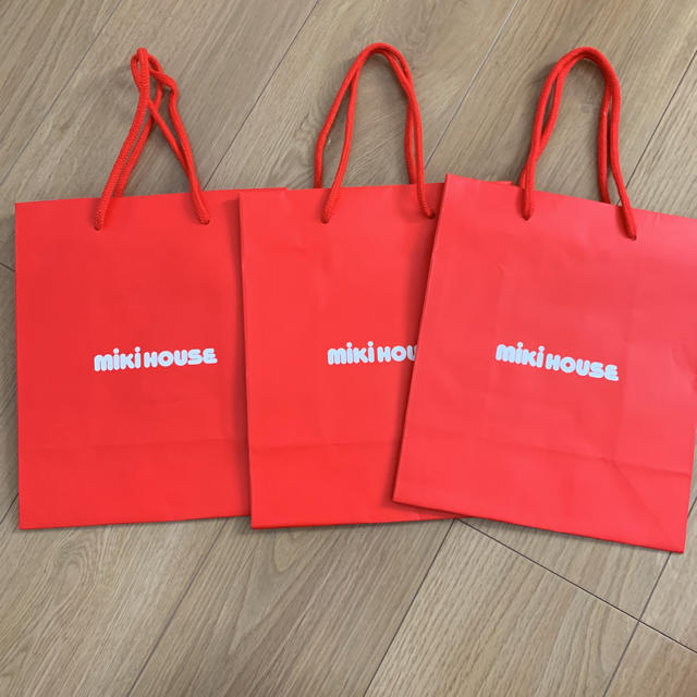 mikihouse(ミキハウス)のミキハウス ショップ袋 紙袋 レディースのバッグ(ショップ袋)の商品写真
