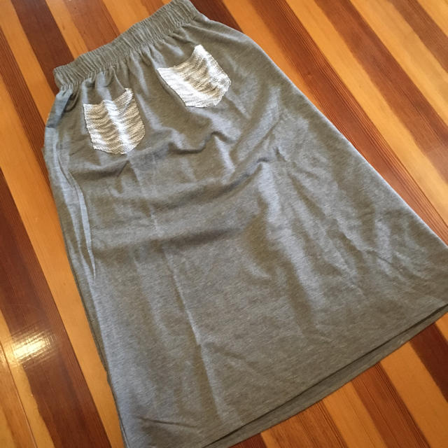 GU(ジーユー)の薄手 スウェット ロングスカート レディースのスカート(ロングスカート)の商品写真