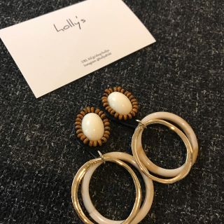 ウッド×フープ ピアス イヤリング(ピアス)