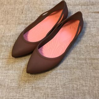 クロックス(crocs)のCrocs Rio Flat クロックス リオ フラット W8 ブロンズ/メロン(バレエシューズ)