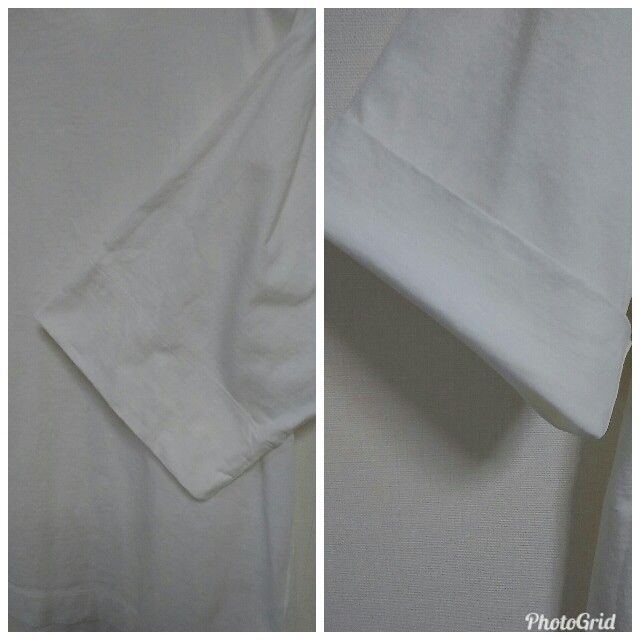 MARGARET HOWELL(マーガレットハウエル)のMHL.  モックネックTシャツ  ホワイト　サイズⅡ レディースのトップス(Tシャツ(半袖/袖なし))の商品写真