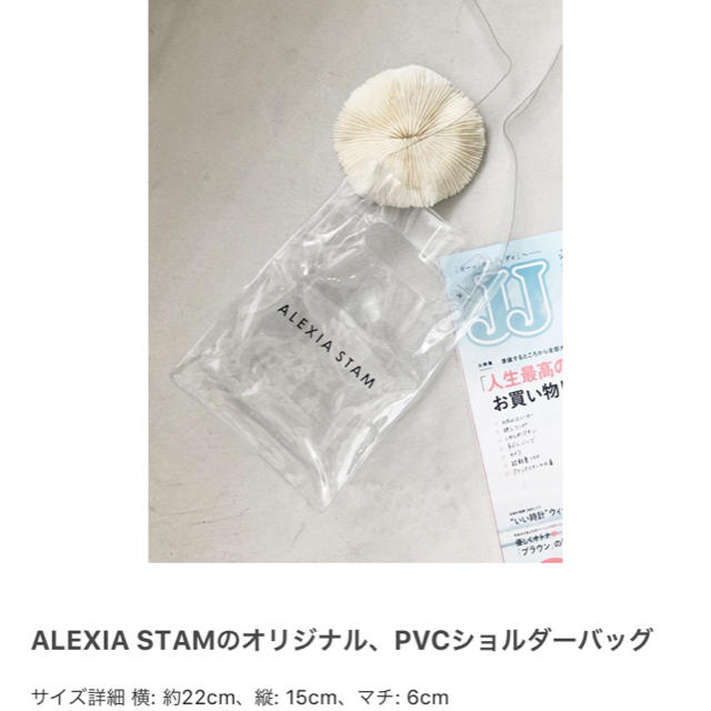 ALEXIA STAM(アリシアスタン)のALEXIA STAM PVCショルダーバッグ レディースのバッグ(ショルダーバッグ)の商品写真