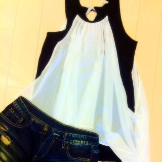 アズールバイマウジー(AZUL by moussy)のAZUL☆Aライントップス(タンクトップ)