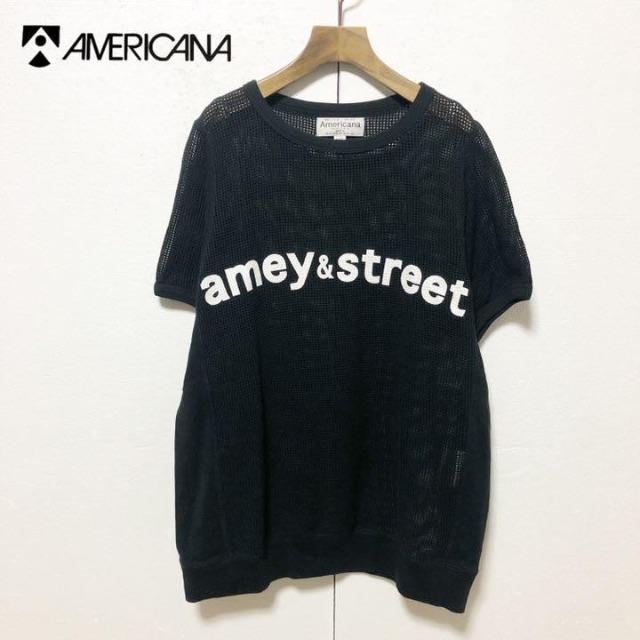 Americana/アーチロゴ メッシュ S/S Tee F 美品