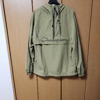 チャンピオン(Champion)のchampion チャンピオン　アノラック　パーカー　ベージュ　S 　美品(ナイロンジャケット)