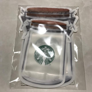 スターバックスコーヒー(Starbucks Coffee)のスターバックス  ジッパーバック6枚セット   お値下げしました。(収納/キッチン雑貨)