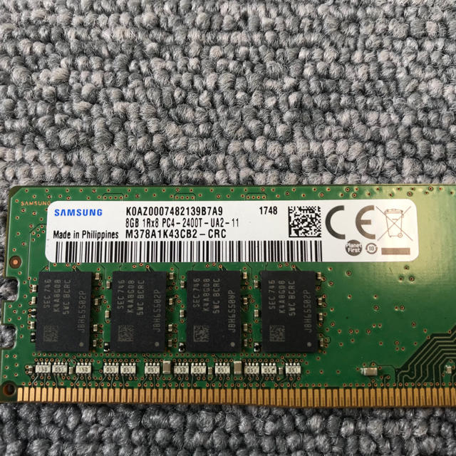 サムスン純正 デスクトップ用メモリー 8GB×2枚 DDR4-2400 1