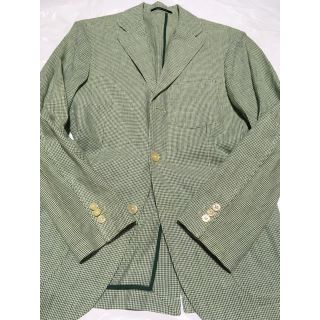 ユナイテッドアローズグリーンレーベルリラクシング(UNITED ARROWS green label relaxing)の専用出品☆グリーンレーベルリラクシング ギンガム/グリーン☆size S(42(テーラードジャケット)