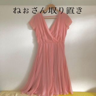 エイソス(asos)のASOSドレス ワンピース ピンク 結婚式 二次会 デート(ひざ丈ワンピース)