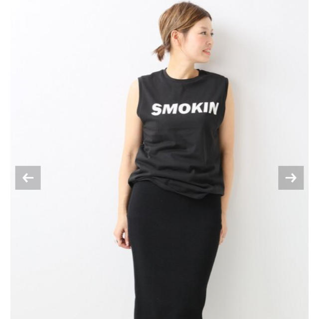 Deuxieme Classe 6397 SMOKIN ノースリーブTシャツ