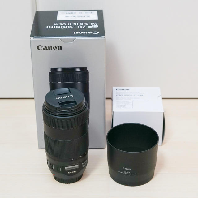 CANON EF70-300mm F4-5.6 IS II USM フード付き