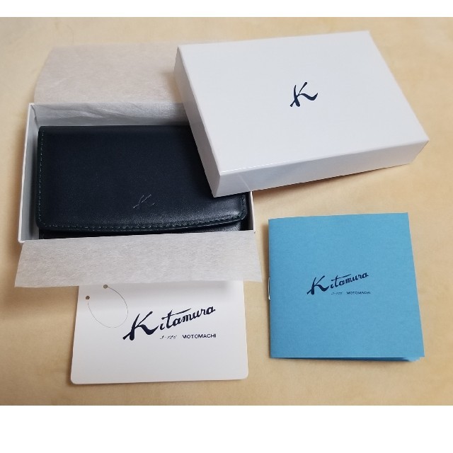 Kitamura(キタムラ)のキタムラ 名刺入れ ネイビー メンズのファッション小物(名刺入れ/定期入れ)の商品写真