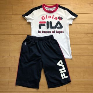 フィラ(FILA)のフィラ FILA tシャツ ハーフパンツ 上下 セット 140 女の子(Tシャツ/カットソー)