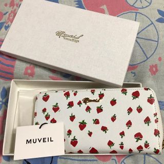 ミュベールワーク(MUVEIL WORK)の未使用 ミュベール いちご長財布(財布)