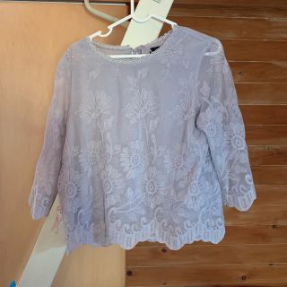 ダブルクローゼット(w closet)のwcloset 5部袖 レーストップス(シャツ/ブラウス(半袖/袖なし))